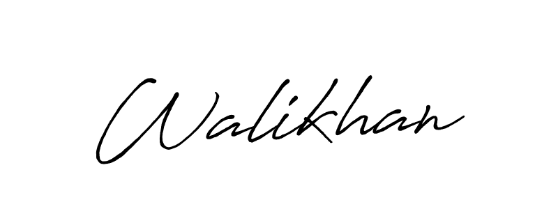 Walikhan stylish signature style. Best Handwritten Sign (Antro_Vectra_Bolder) for my name. Handwritten Signature Collection Ideas for my name Walikhan. Walikhan signature style 7 images and pictures png