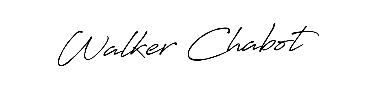 Make a beautiful signature design for name Walker Chabot. Use this online signature maker to create a handwritten signature for free. Walker Chabot signature style 7 images and pictures png