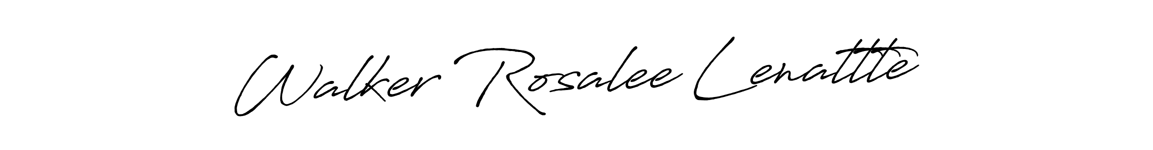 It looks lik you need a new signature style for name Walker Rosalee Lenattte. Design unique handwritten (Antro_Vectra_Bolder) signature with our free signature maker in just a few clicks. Walker Rosalee Lenattte signature style 7 images and pictures png