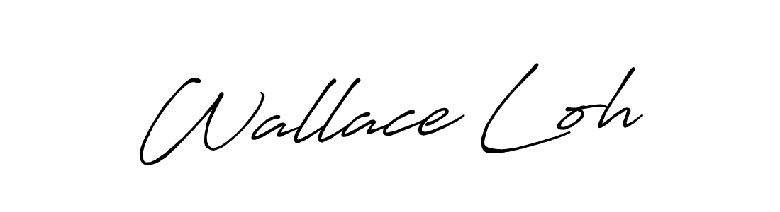 Once you've used our free online signature maker to create your best signature Antro_Vectra_Bolder style, it's time to enjoy all of the benefits that Wallace Loh name signing documents. Wallace Loh signature style 7 images and pictures png