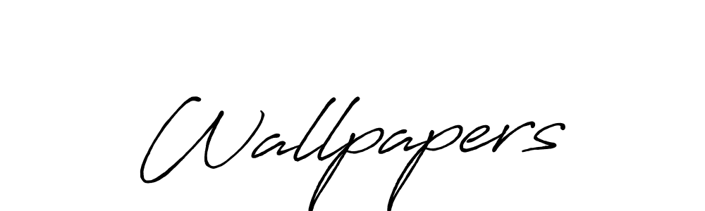 You should practise on your own different ways (Antro_Vectra_Bolder) to write your name (Wallpapers) in signature. don't let someone else do it for you. Wallpapers signature style 7 images and pictures png