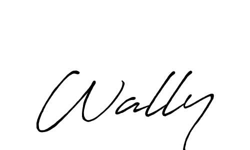 How to make Wally name signature. Use Antro_Vectra_Bolder style for creating short signs online. This is the latest handwritten sign. Wally signature style 7 images and pictures png