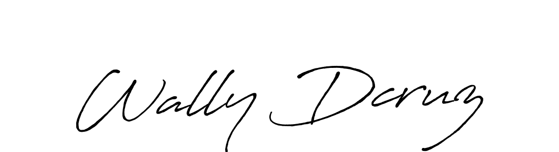 Also we have Wally Dcruz name is the best signature style. Create professional handwritten signature collection using Antro_Vectra_Bolder autograph style. Wally Dcruz signature style 7 images and pictures png