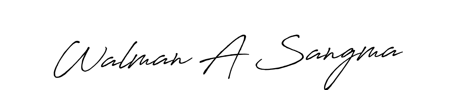 How to Draw Walman A Sangma signature style? Antro_Vectra_Bolder is a latest design signature styles for name Walman A Sangma. Walman A Sangma signature style 7 images and pictures png