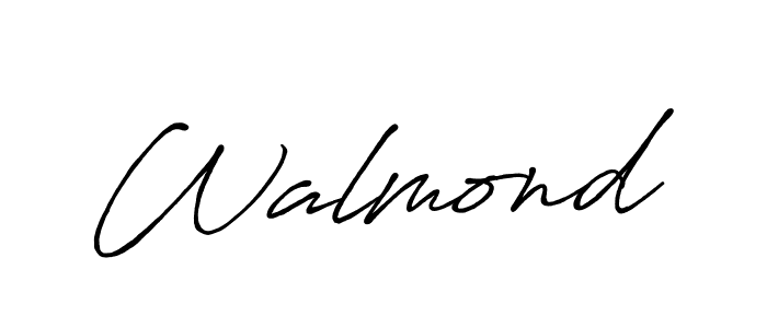 This is the best signature style for the Walmond name. Also you like these signature font (Antro_Vectra_Bolder). Mix name signature. Walmond signature style 7 images and pictures png