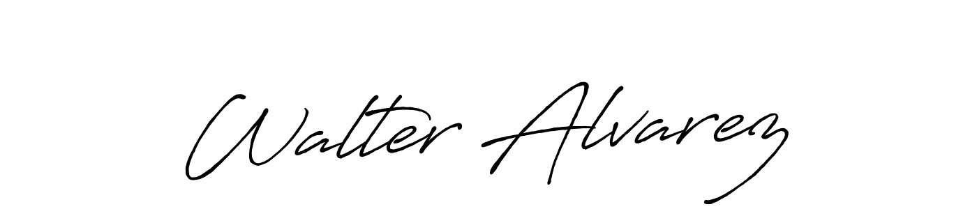 It looks lik you need a new signature style for name Walter Alvarez. Design unique handwritten (Antro_Vectra_Bolder) signature with our free signature maker in just a few clicks. Walter Alvarez signature style 7 images and pictures png