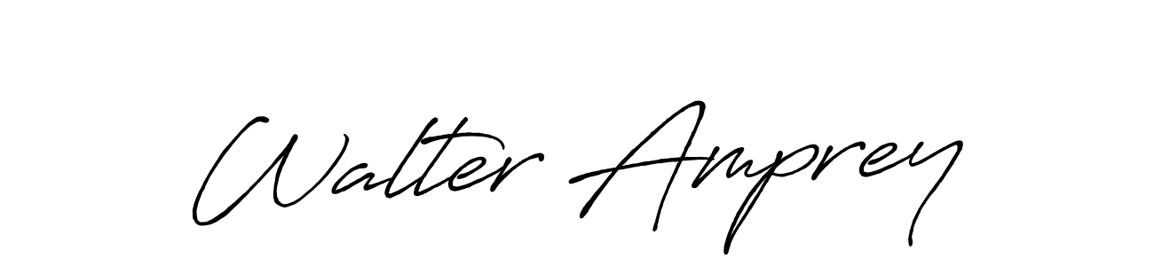 Walter Amprey stylish signature style. Best Handwritten Sign (Antro_Vectra_Bolder) for my name. Handwritten Signature Collection Ideas for my name Walter Amprey. Walter Amprey signature style 7 images and pictures png