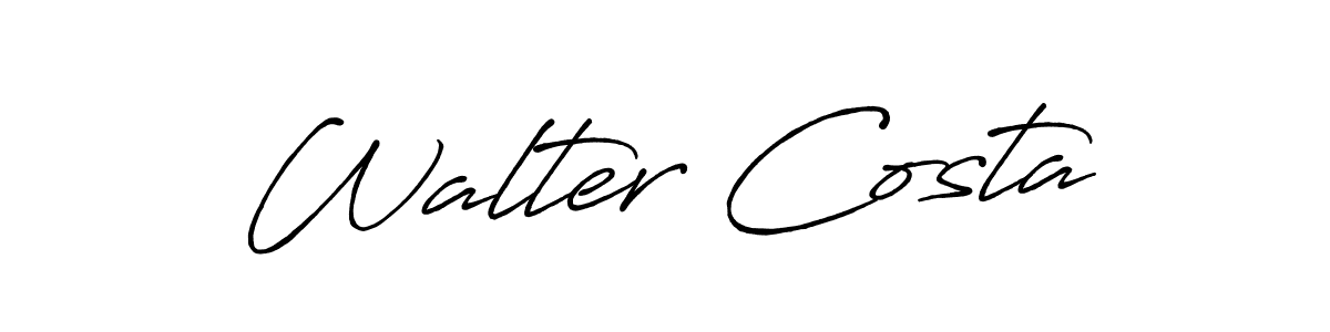 It looks lik you need a new signature style for name Walter Costa. Design unique handwritten (Antro_Vectra_Bolder) signature with our free signature maker in just a few clicks. Walter Costa signature style 7 images and pictures png