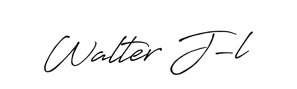 Also You can easily find your signature by using the search form. We will create Walter J-l name handwritten signature images for you free of cost using Antro_Vectra_Bolder sign style. Walter J-l signature style 7 images and pictures png