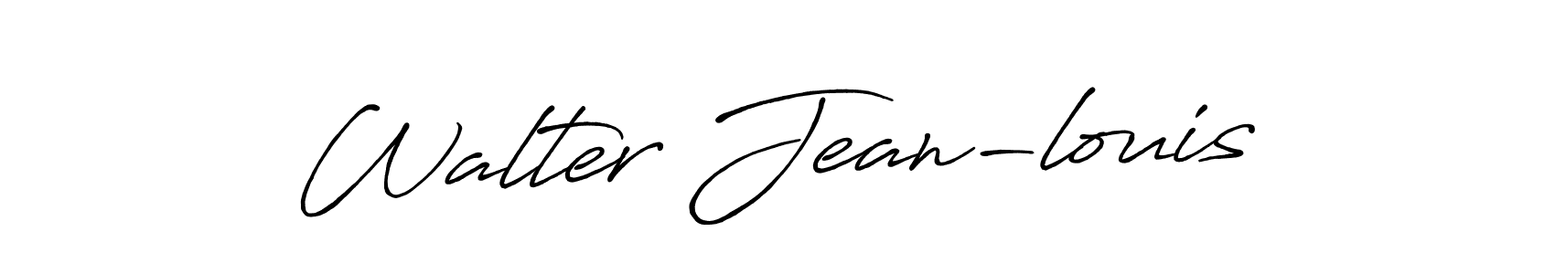 How to make Walter Jean-louis name signature. Use Antro_Vectra_Bolder style for creating short signs online. This is the latest handwritten sign. Walter Jean-louis signature style 7 images and pictures png