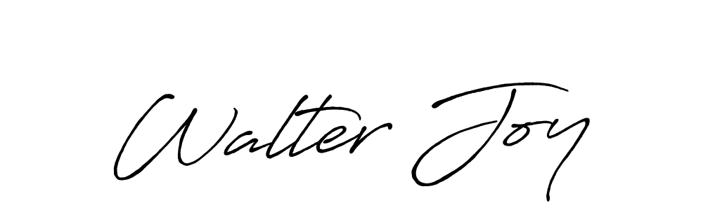 Create a beautiful signature design for name Walter Joy. With this signature (Antro_Vectra_Bolder) fonts, you can make a handwritten signature for free. Walter Joy signature style 7 images and pictures png