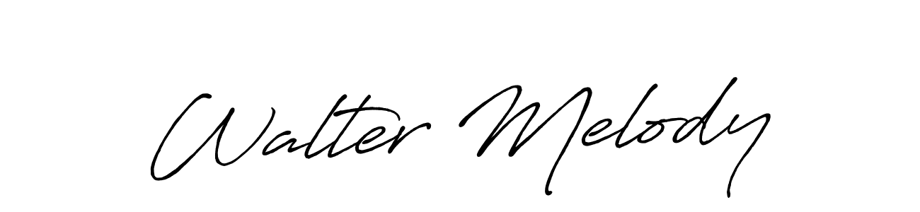 Design your own signature with our free online signature maker. With this signature software, you can create a handwritten (Antro_Vectra_Bolder) signature for name Walter Melody. Walter Melody signature style 7 images and pictures png