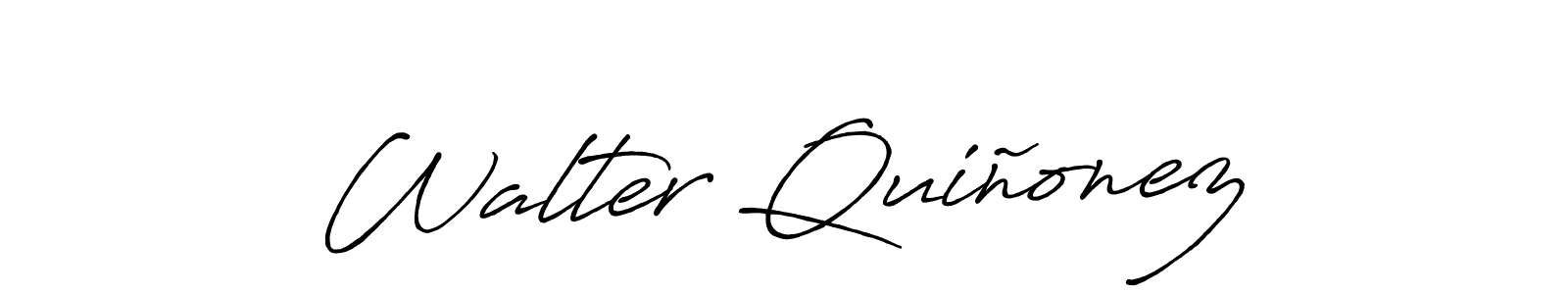 Make a short Walter Quiñonez signature style. Manage your documents anywhere anytime using Antro_Vectra_Bolder. Create and add eSignatures, submit forms, share and send files easily. Walter Quiñonez signature style 7 images and pictures png