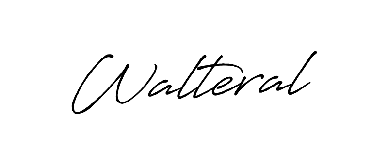 How to make Walteral name signature. Use Antro_Vectra_Bolder style for creating short signs online. This is the latest handwritten sign. Walteral signature style 7 images and pictures png