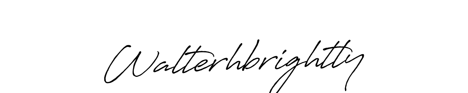 Walterhbrightly stylish signature style. Best Handwritten Sign (Antro_Vectra_Bolder) for my name. Handwritten Signature Collection Ideas for my name Walterhbrightly. Walterhbrightly signature style 7 images and pictures png