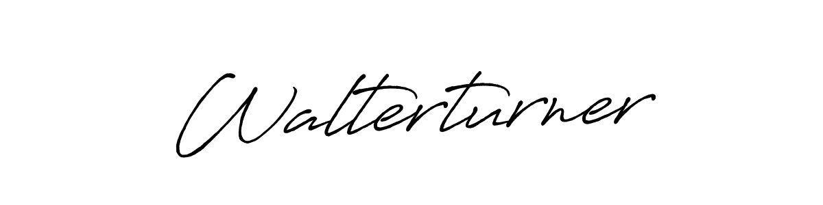 Create a beautiful signature design for name Walterturner. With this signature (Antro_Vectra_Bolder) fonts, you can make a handwritten signature for free. Walterturner signature style 7 images and pictures png