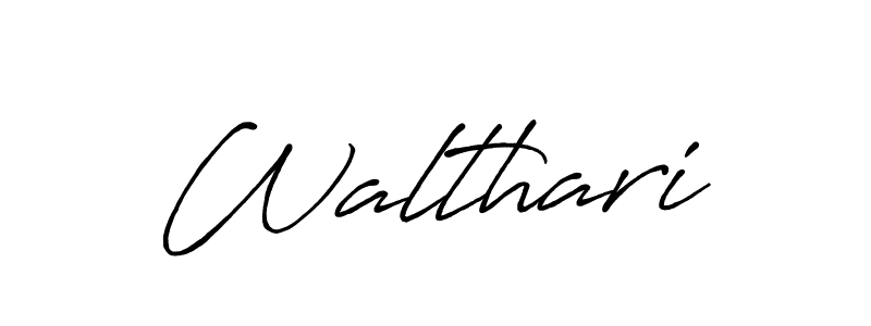 Walthari stylish signature style. Best Handwritten Sign (Antro_Vectra_Bolder) for my name. Handwritten Signature Collection Ideas for my name Walthari. Walthari signature style 7 images and pictures png