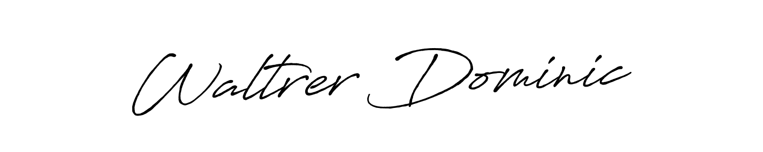 How to make Waltrer Dominic name signature. Use Antro_Vectra_Bolder style for creating short signs online. This is the latest handwritten sign. Waltrer Dominic signature style 7 images and pictures png