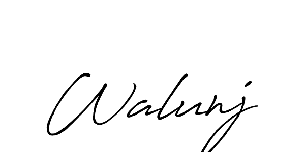 Once you've used our free online signature maker to create your best signature Antro_Vectra_Bolder style, it's time to enjoy all of the benefits that Walunj name signing documents. Walunj signature style 7 images and pictures png