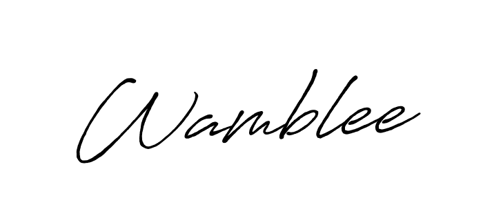 The best way (Antro_Vectra_Bolder) to make a short signature is to pick only two or three words in your name. The name Wamblee include a total of six letters. For converting this name. Wamblee signature style 7 images and pictures png