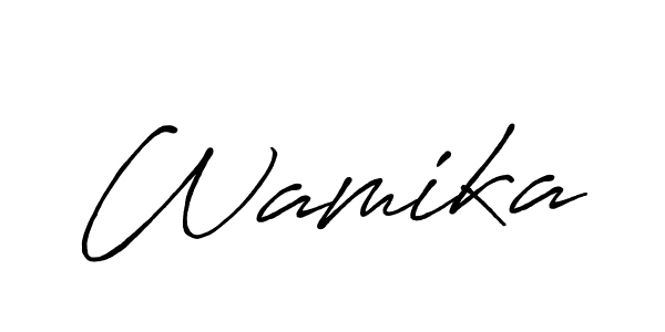 Once you've used our free online signature maker to create your best signature Antro_Vectra_Bolder style, it's time to enjoy all of the benefits that Wamika name signing documents. Wamika signature style 7 images and pictures png