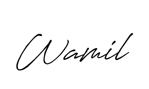 Once you've used our free online signature maker to create your best signature Antro_Vectra_Bolder style, it's time to enjoy all of the benefits that Wamil name signing documents. Wamil signature style 7 images and pictures png