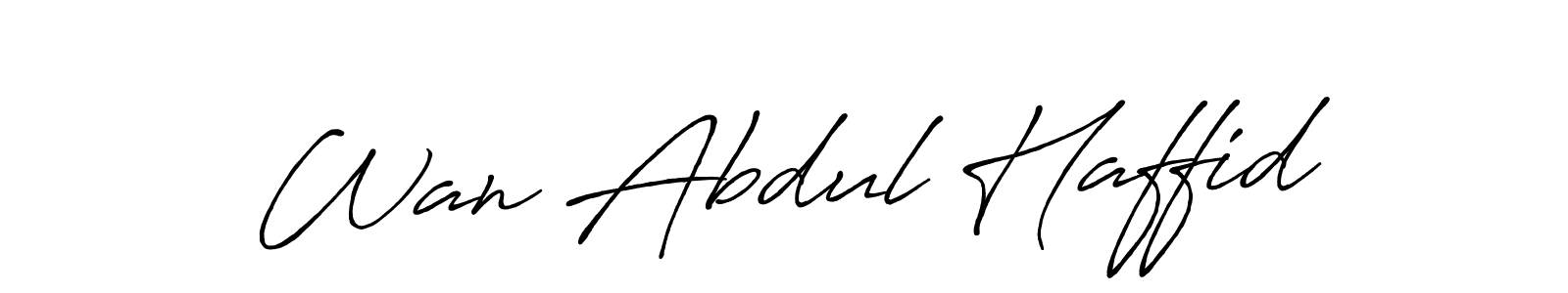 How to make Wan Abdul Haffid signature? Antro_Vectra_Bolder is a professional autograph style. Create handwritten signature for Wan Abdul Haffid name. Wan Abdul Haffid signature style 7 images and pictures png