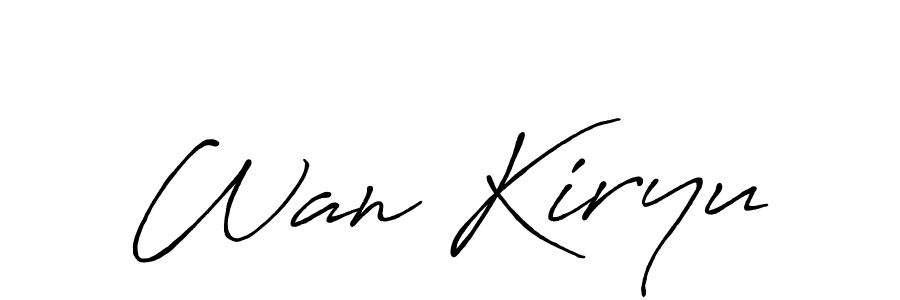 How to Draw Wan Kiryu signature style? Antro_Vectra_Bolder is a latest design signature styles for name Wan Kiryu. Wan Kiryu signature style 7 images and pictures png