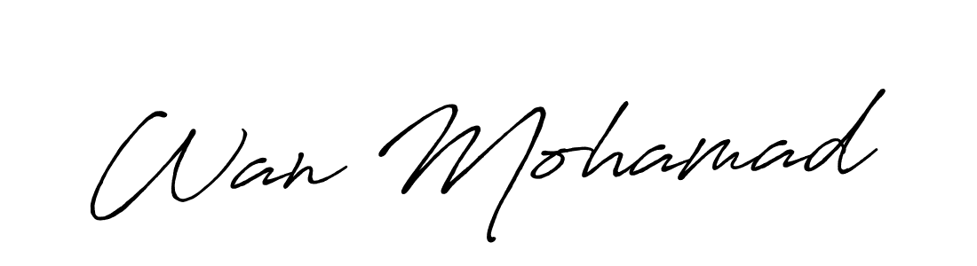 This is the best signature style for the Wan Mohamad name. Also you like these signature font (Antro_Vectra_Bolder). Mix name signature. Wan Mohamad signature style 7 images and pictures png