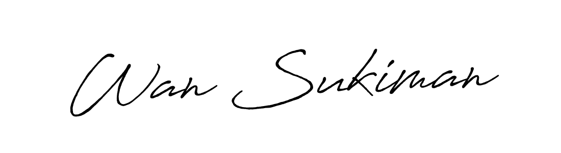 Make a short Wan Sukiman signature style. Manage your documents anywhere anytime using Antro_Vectra_Bolder. Create and add eSignatures, submit forms, share and send files easily. Wan Sukiman signature style 7 images and pictures png