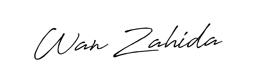 Make a short Wan Zahida signature style. Manage your documents anywhere anytime using Antro_Vectra_Bolder. Create and add eSignatures, submit forms, share and send files easily. Wan Zahida signature style 7 images and pictures png