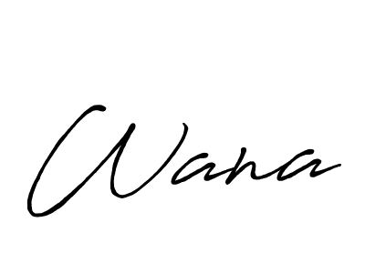 How to make Wana name signature. Use Antro_Vectra_Bolder style for creating short signs online. This is the latest handwritten sign. Wana signature style 7 images and pictures png