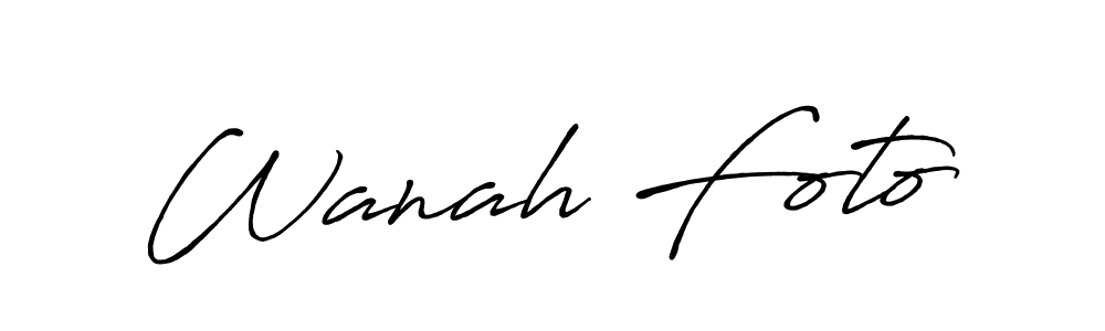 Also You can easily find your signature by using the search form. We will create Wanah Foto name handwritten signature images for you free of cost using Antro_Vectra_Bolder sign style. Wanah Foto signature style 7 images and pictures png