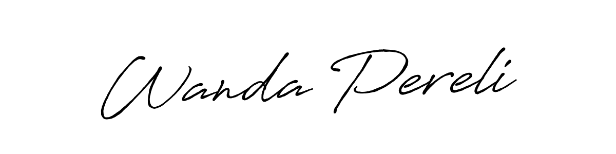 How to make Wanda Pereli name signature. Use Antro_Vectra_Bolder style for creating short signs online. This is the latest handwritten sign. Wanda Pereli signature style 7 images and pictures png