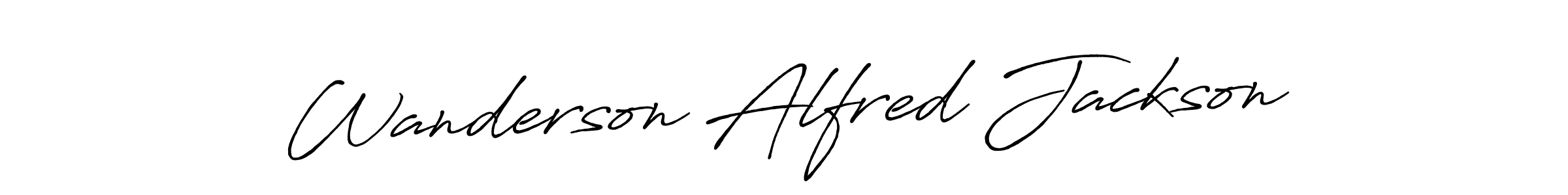 Wanderson Alfred Jackson stylish signature style. Best Handwritten Sign (Antro_Vectra_Bolder) for my name. Handwritten Signature Collection Ideas for my name Wanderson Alfred Jackson. Wanderson Alfred Jackson signature style 7 images and pictures png