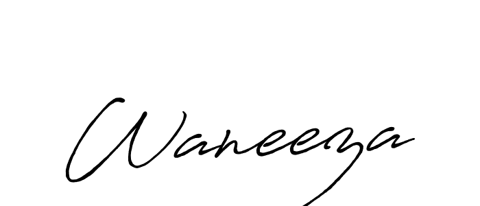 Also we have Waneeza name is the best signature style. Create professional handwritten signature collection using Antro_Vectra_Bolder autograph style. Waneeza signature style 7 images and pictures png