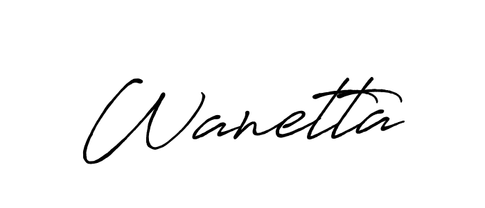 Here are the top 10 professional signature styles for the name Wanetta. These are the best autograph styles you can use for your name. Wanetta signature style 7 images and pictures png