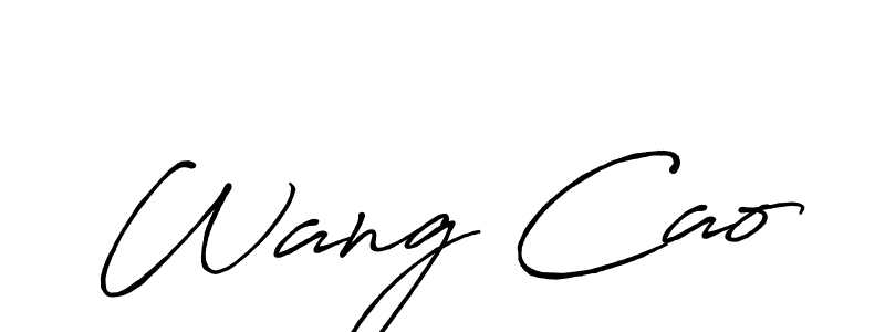 Antro_Vectra_Bolder is a professional signature style that is perfect for those who want to add a touch of class to their signature. It is also a great choice for those who want to make their signature more unique. Get Wang Cao name to fancy signature for free. Wang Cao signature style 7 images and pictures png