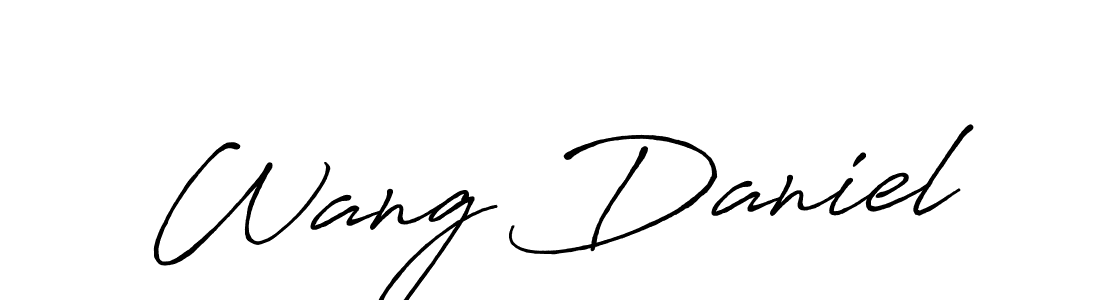 Also we have Wang Daniel name is the best signature style. Create professional handwritten signature collection using Antro_Vectra_Bolder autograph style. Wang Daniel signature style 7 images and pictures png
