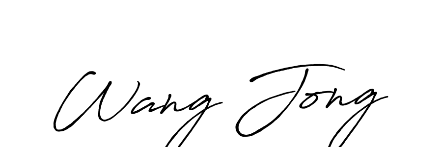 Antro_Vectra_Bolder is a professional signature style that is perfect for those who want to add a touch of class to their signature. It is also a great choice for those who want to make their signature more unique. Get Wang Jong name to fancy signature for free. Wang Jong signature style 7 images and pictures png