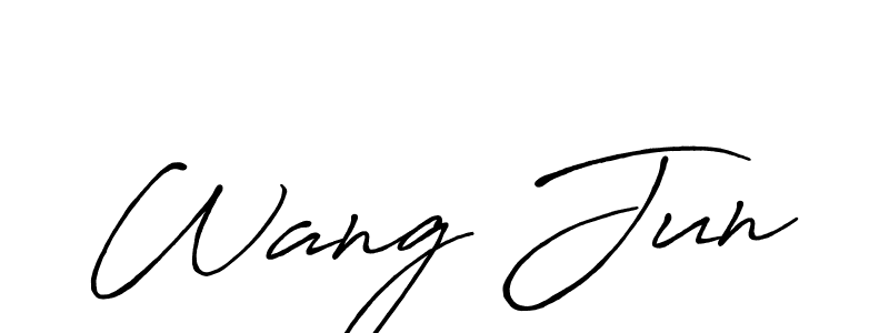 Make a beautiful signature design for name Wang Jun. Use this online signature maker to create a handwritten signature for free. Wang Jun signature style 7 images and pictures png