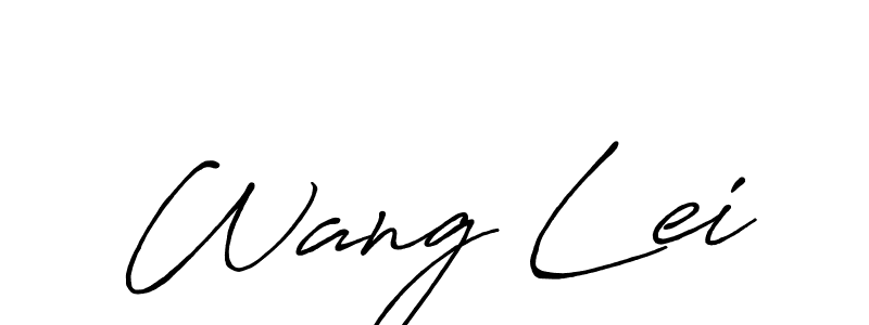 Make a beautiful signature design for name Wang Lei. Use this online signature maker to create a handwritten signature for free. Wang Lei signature style 7 images and pictures png