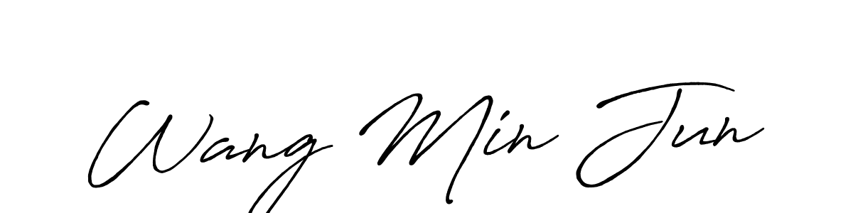 Here are the top 10 professional signature styles for the name Wang Min Jun. These are the best autograph styles you can use for your name. Wang Min Jun signature style 7 images and pictures png