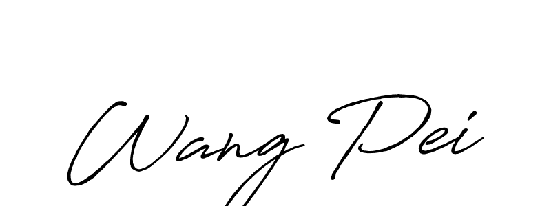 Design your own signature with our free online signature maker. With this signature software, you can create a handwritten (Antro_Vectra_Bolder) signature for name Wang Pei. Wang Pei signature style 7 images and pictures png