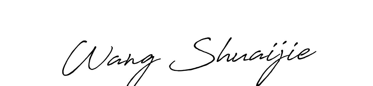 Make a beautiful signature design for name Wang Shuaijie. Use this online signature maker to create a handwritten signature for free. Wang Shuaijie signature style 7 images and pictures png