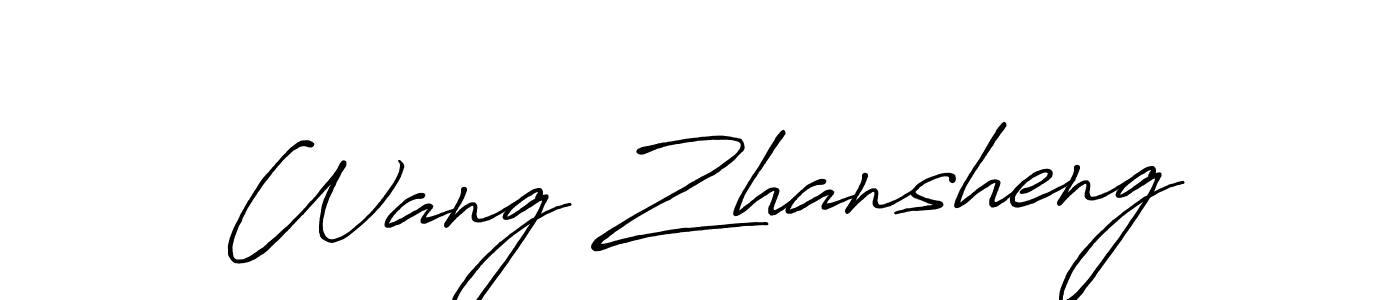How to Draw Wang Zhansheng signature style? Antro_Vectra_Bolder is a latest design signature styles for name Wang Zhansheng. Wang Zhansheng signature style 7 images and pictures png