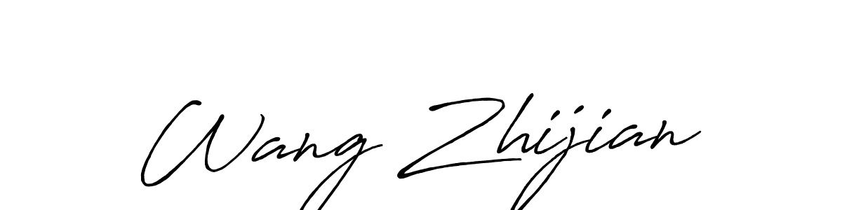 Also You can easily find your signature by using the search form. We will create Wang Zhijian name handwritten signature images for you free of cost using Antro_Vectra_Bolder sign style. Wang Zhijian signature style 7 images and pictures png