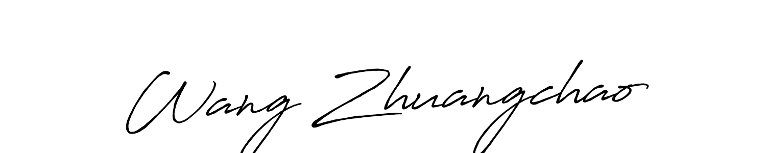 Also You can easily find your signature by using the search form. We will create Wang Zhuangchao name handwritten signature images for you free of cost using Antro_Vectra_Bolder sign style. Wang Zhuangchao signature style 7 images and pictures png
