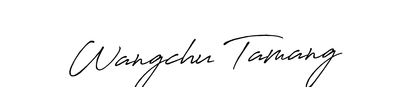 Antro_Vectra_Bolder is a professional signature style that is perfect for those who want to add a touch of class to their signature. It is also a great choice for those who want to make their signature more unique. Get Wangchu Tamang name to fancy signature for free. Wangchu Tamang signature style 7 images and pictures png