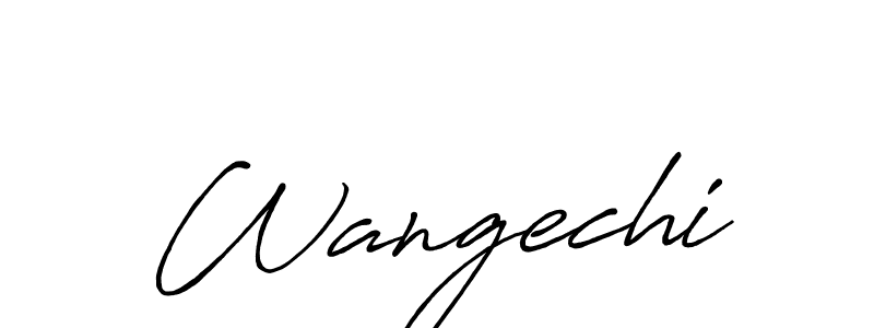 You should practise on your own different ways (Antro_Vectra_Bolder) to write your name (Wangechi) in signature. don't let someone else do it for you. Wangechi signature style 7 images and pictures png